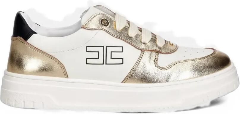 Elisabetta Franchi La Mia Bambina Sneakers met logodetail Wit - Foto 3