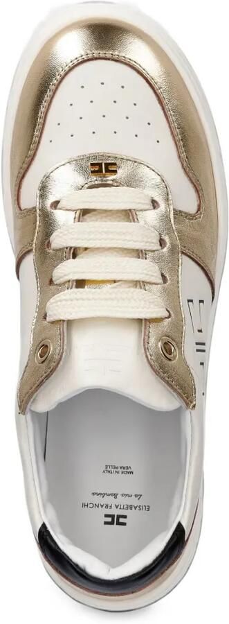 Elisabetta Franchi La Mia Bambina Sneakers met logodetail Wit - Foto 4