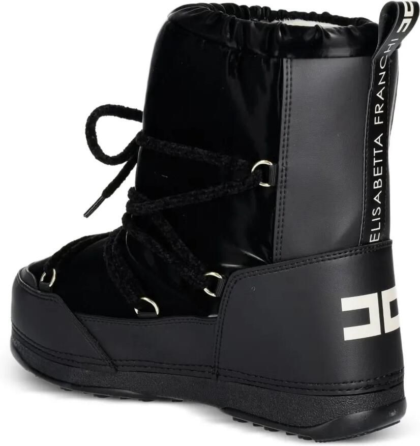 Elisabetta Franchi La Mia Bambina Veterlaarzen met logopatch Zwart - Foto 3