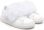 Elisabetta Franchi La Mia Bambina Leren sneakers Wit - Thumbnail 1