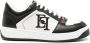 Elisabetta Franchi Leren sneakers met geborduurd logo Wit - Thumbnail 1