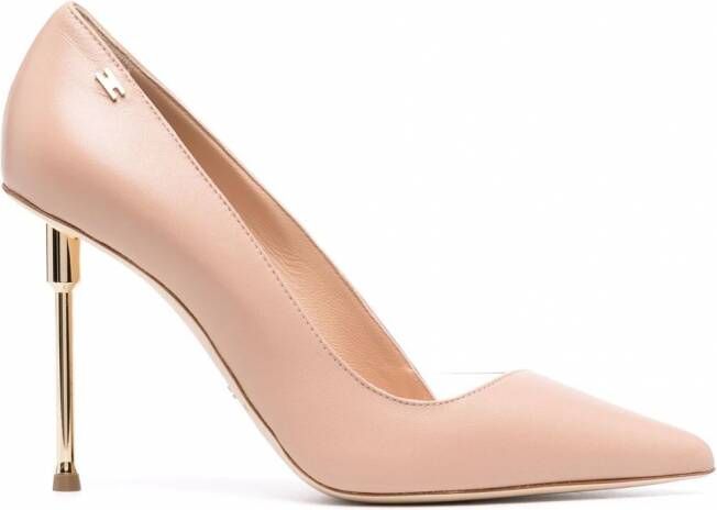 Elisabetta Franchi Pumps met metallic afwerking Beige