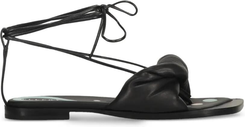Ellery Geknoopte sandalen met veters Zwart