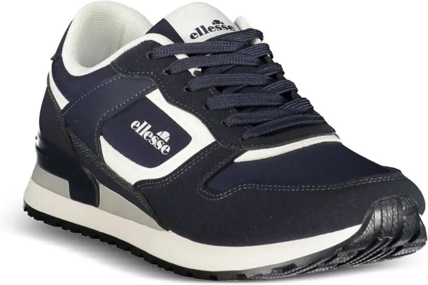 Ellesse logo-patch panelled sneakers Blauw - Foto 3