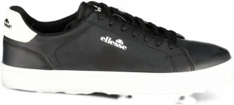 Ellesse logo-print lace-up sneakers Zwart