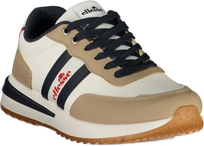Ellesse logo-print panelled sneakers Beige - Foto 3