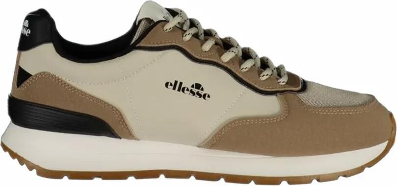 Ellesse logo-print panelled sneakers Beige