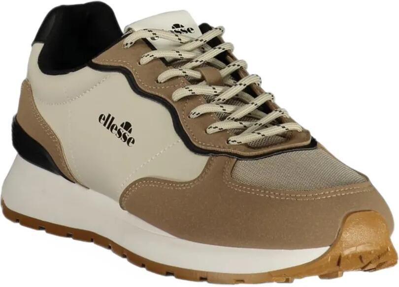 Ellesse logo-print panelled sneakers Beige - Foto 3