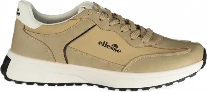 Ellesse logo-print panelled sneakers Beige