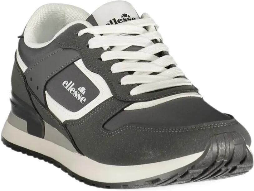 Ellesse logo-print panelled sneakers Grijs