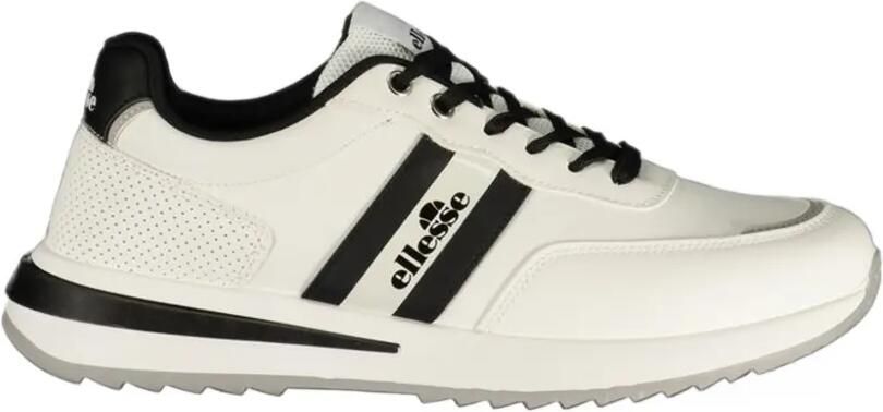 Ellesse logo-print panelled sneakers Wit