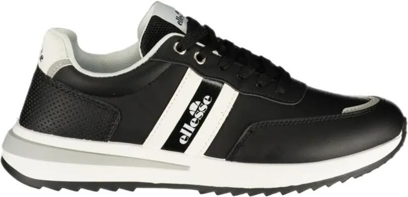 Ellesse logo-print panelled sneakers Zwart