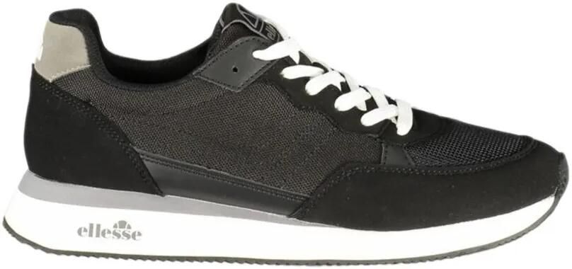 Ellesse mesh-panelled low-top sneakers Zwart
