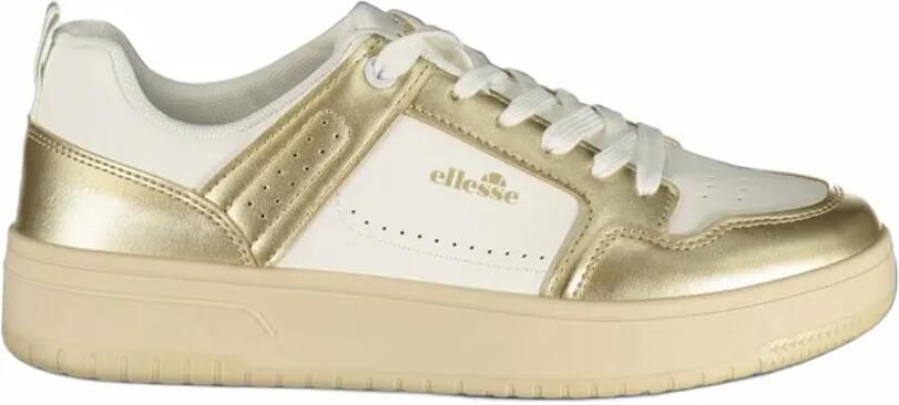 Ellesse metallic-effect panelled sneakers Wit