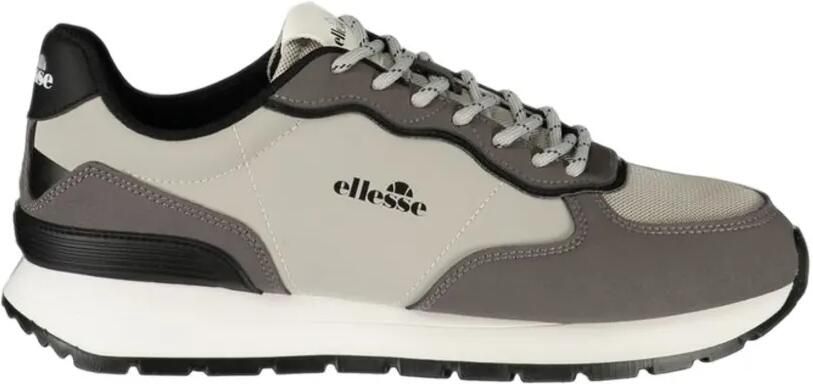Ellesse panelled logo-print sneakers Grijs