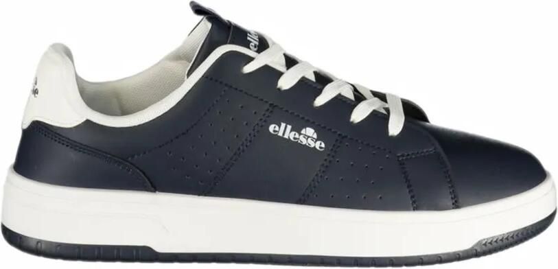 Ellesse perforated logo-print sneakers Blauw