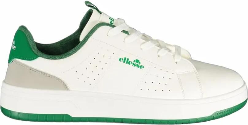 Ellesse perforated logo-print sneakers Wit