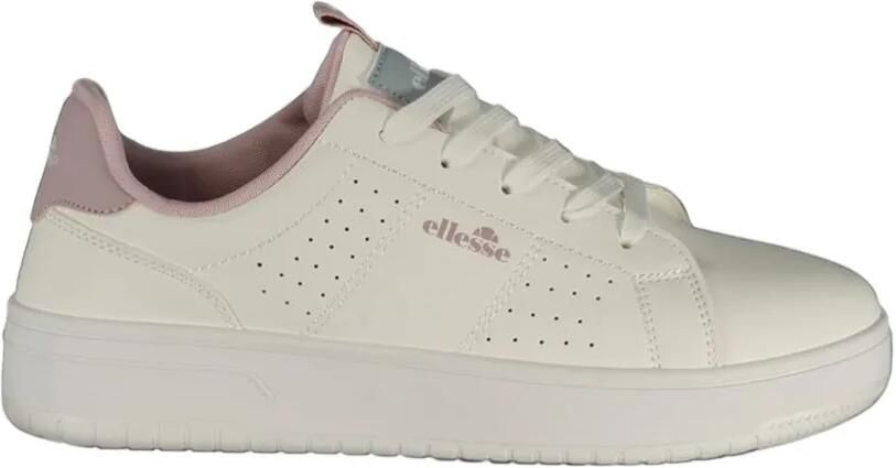 Ellesse perforated logo-print sneakers Wit