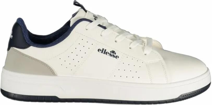 Ellesse perforated logo-print sneakers Wit