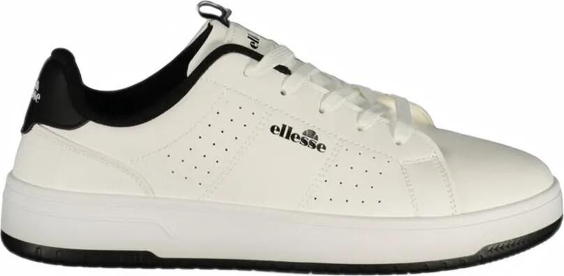 Ellesse perforated logo-print sneakers Wit