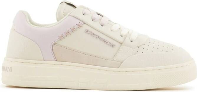 Emporio Armani ASV sneakers van gerecycled leer Roze