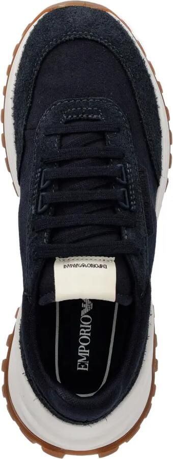 Emporio Armani Eagle Club Capsule Collection suède sneakers Zwart - Foto 4