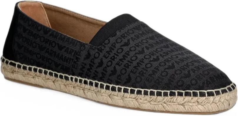 Emporio Armani Espadrilles met jacquard en logo Zwart - Foto 2