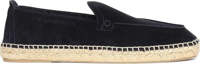 Emporio Armani Espadrilles met stiksels Blauw
