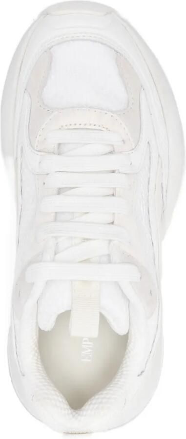 Emporio Armani Exclusive Pre leren sneakers Wit