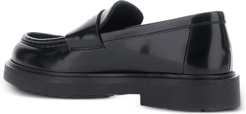 Emporio Ar i Kids Loafers met logo-reliëf Zwart