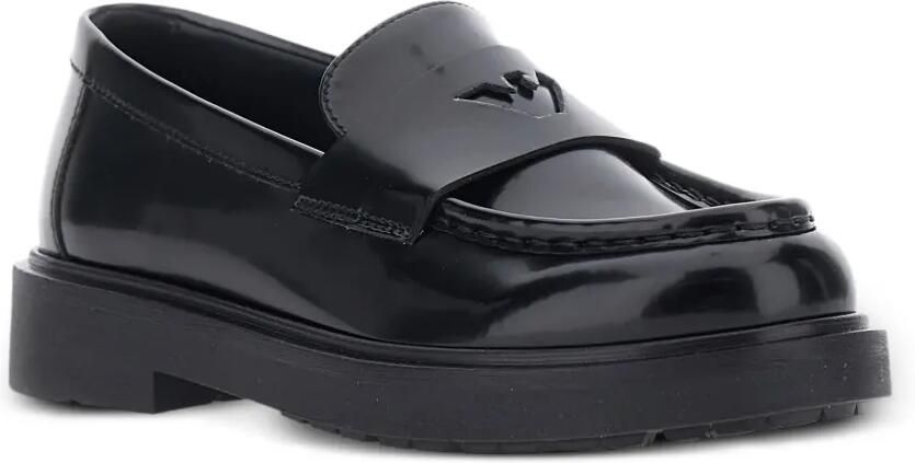 Emporio Ar i Kids Loafers met logo-reliëf Zwart - Foto 2