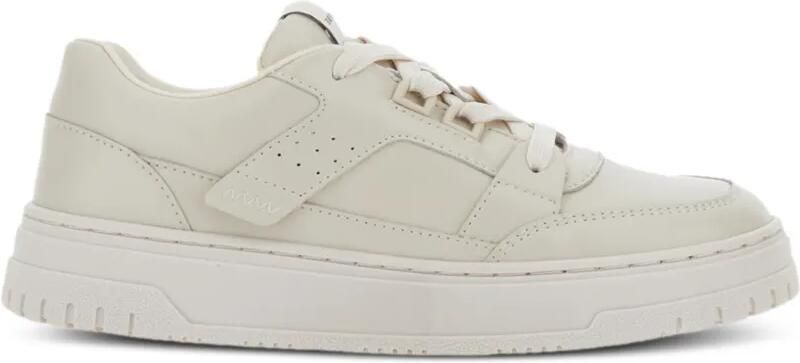 Emporio Ar i Kids logo-patch panelled sneakers Beige - Foto 4