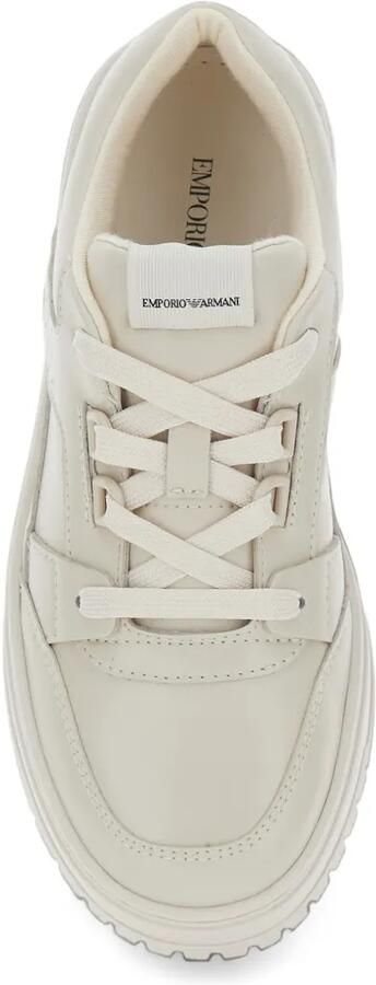 Emporio Ar i Kids logo-patch panelled sneakers Beige - Foto 3