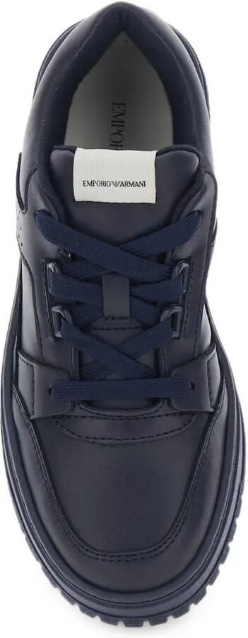 Emporio Ar i Kids perforated panelled sneakers Blauw - Foto 3