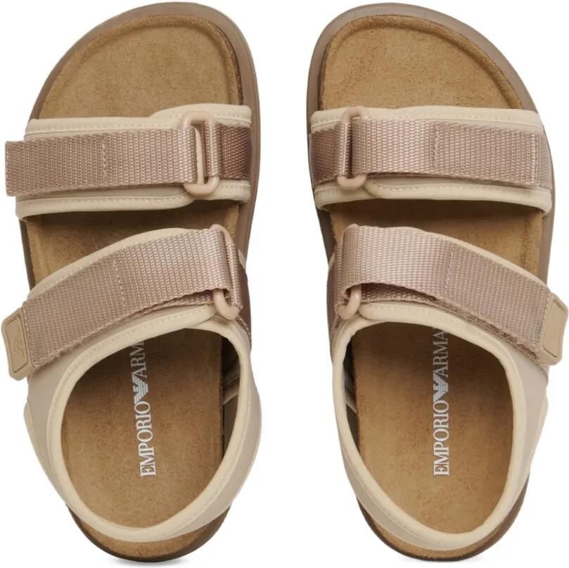 Emporio Ar i Kids Sandalen met logopatch Beige - Foto 2