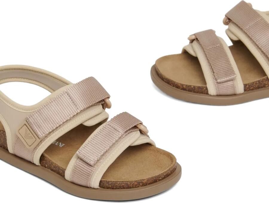 Emporio Ar i Kids Sandalen met logopatch Beige - Foto 3