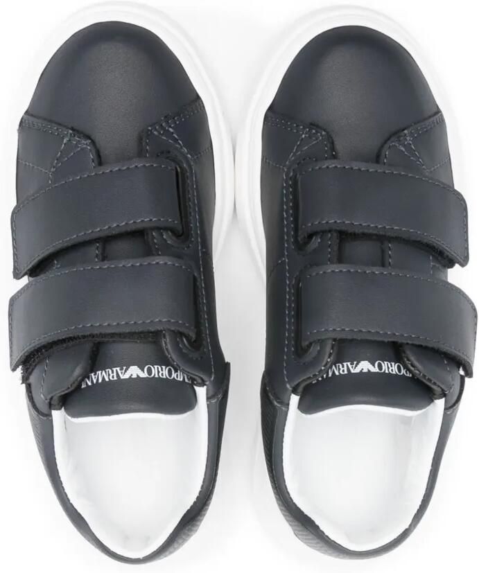 Emporio Ar i Kids Sneakers met klittenband Blauw - Foto 2