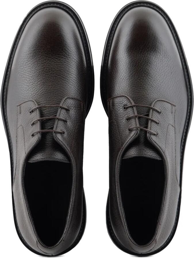 Emporio Armani Leren derby schoenen Zwart - Foto 2