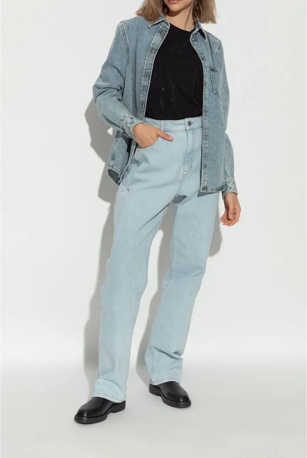 Emporio Armani Leren enkellaarzen Zwart - Foto 4