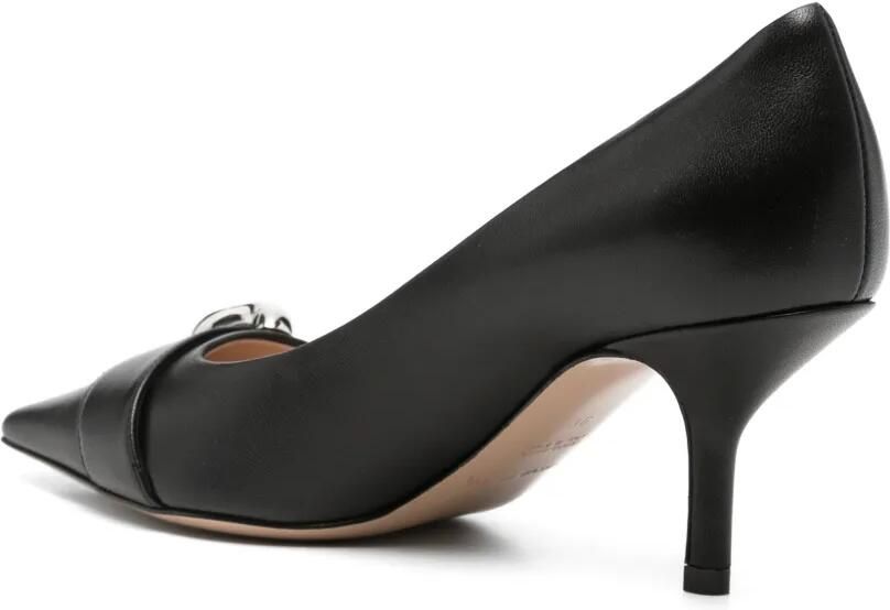 Emporio Armani Pumps met gespdetail en puntige neus Zwart - Foto 2