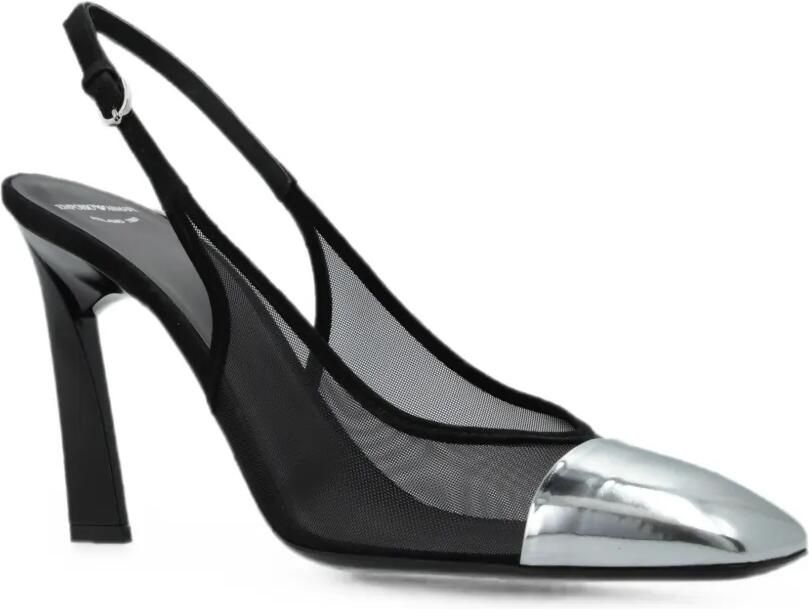 Emporio Armani Pumps met mesh vlakken en kapneus Zwart - Foto 4