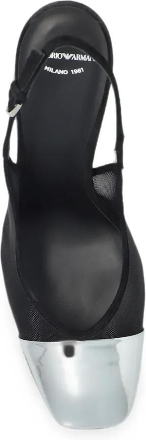Emporio Armani Pumps met mesh vlakken en kapneus Zwart - Foto 5