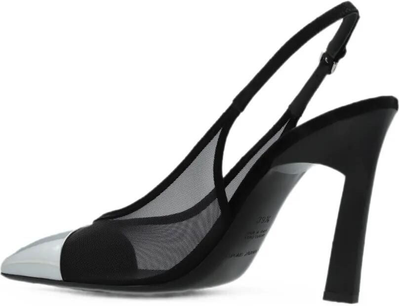 Emporio Armani Pumps met mesh vlakken en kapneus Zwart - Foto 3
