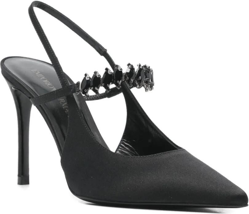 Emporio Armani Pumps verfraaid met hak Zwart - Foto 3