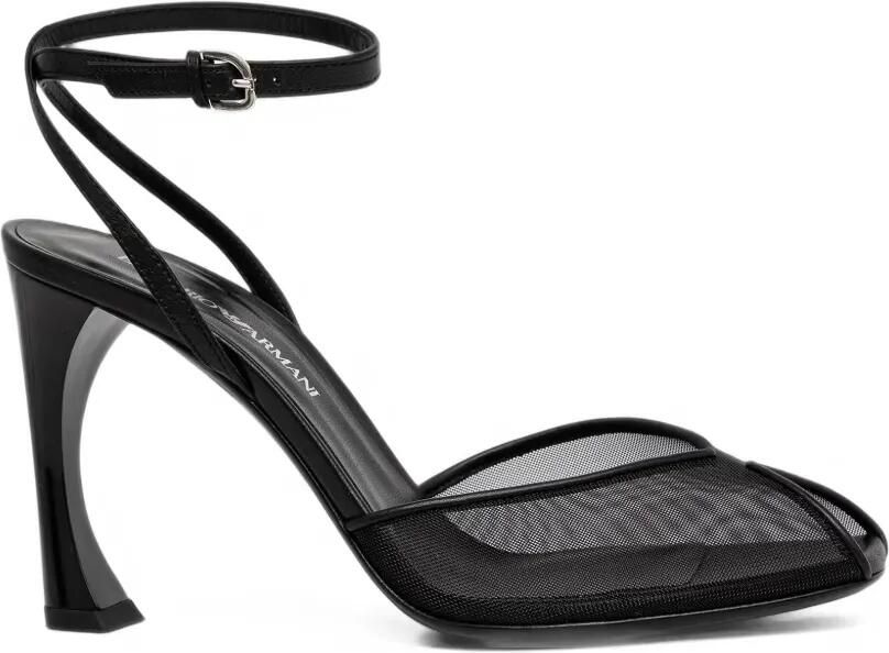 Emporio Armani Sandalen met open neus Zwart