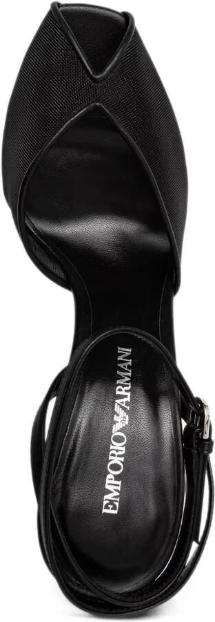 Emporio Armani Sandalen met open neus Zwart - Foto 4