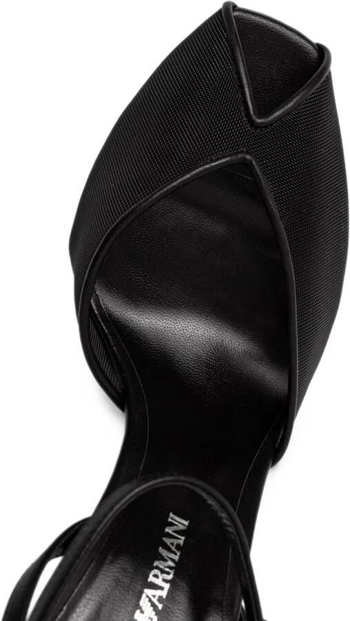 Emporio Armani Sandalen met open neus Zwart - Foto 3