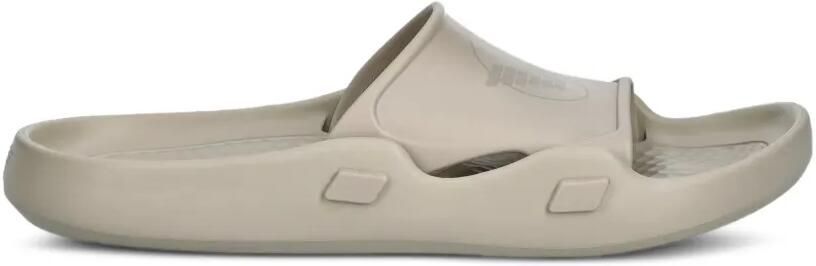Emporio Armani Slippers met logoprint Beige