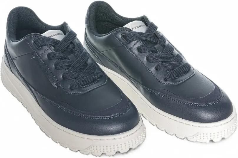 Emporio Armani Sneakers met logoplakkaat Blauw - Foto 4