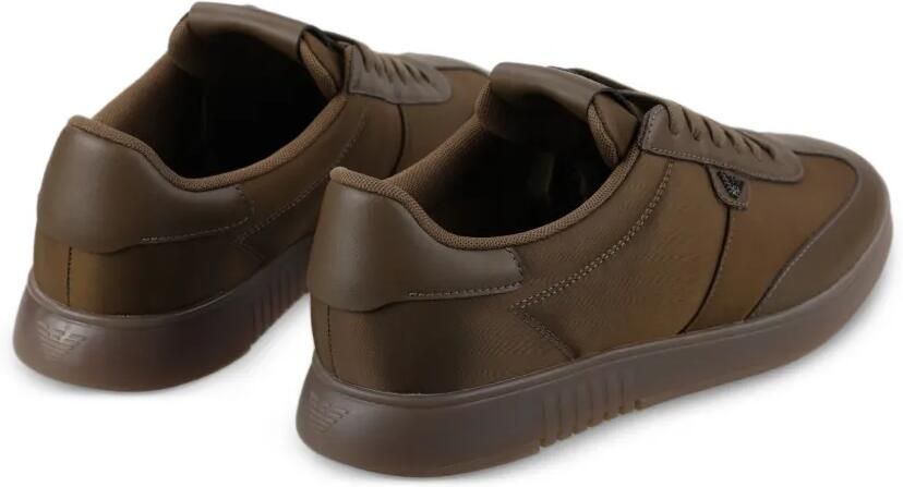 Emporio Armani Sneakers met logoplakkaat Bruin - Foto 3